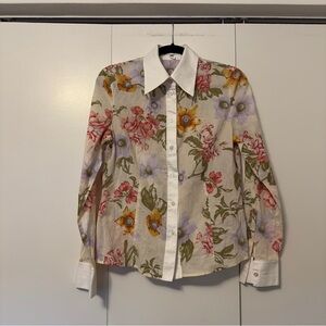 Escada Floral Button-Down Shirt | Multicolor